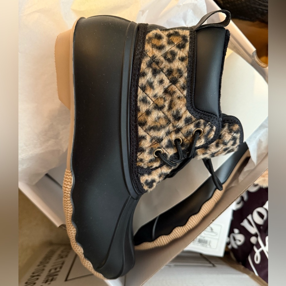 Leopard Duck Boots!